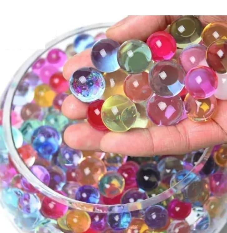 Jumbo & Large Orbee Water Gel Balls 7–8 mm | Crystal Jelly Water Balls, Transparent Water Beads for Kids Play, Plants, Vase Filling, Gel Gun & Sensory Activities | (100gm)-image-35