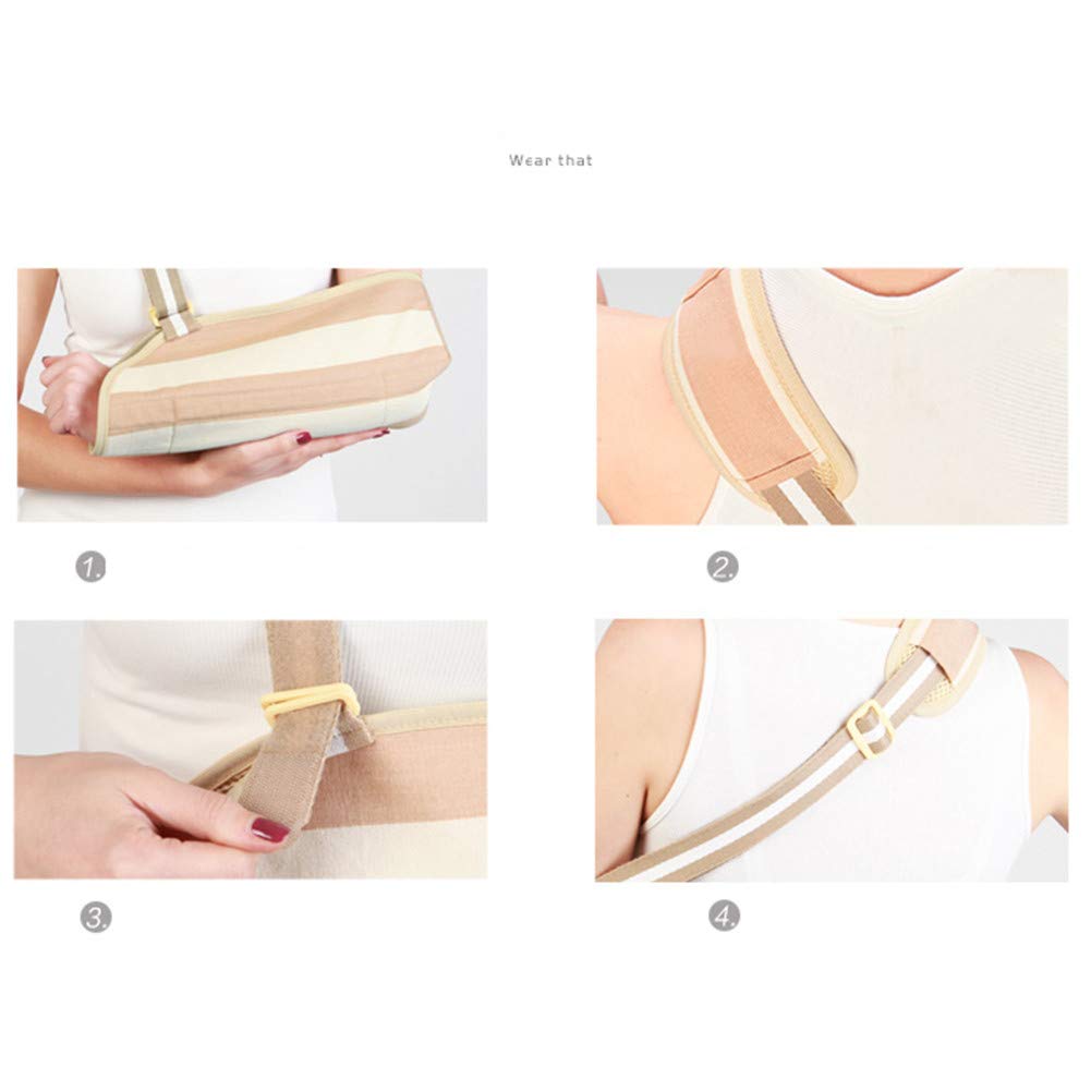 Eslinga de Brazo Ajustable médica, Soporte de Brazo Soporte de inmovilizador de Hombro de Eslinga, para Mujeres y Hombres, Brazo Izquierdo o Derecho