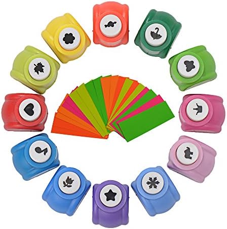 Balepha Mini Crafting Paper Punch Crafts Puncher for Scrapbooking Card Making 15 Patterns15 Pack