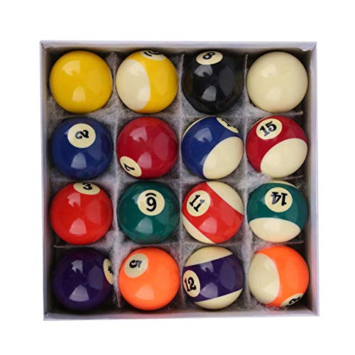 Juego de bolas de billar de 2 pulgadas, accesorio de billar para sala de juegos, juego de bolas de billar para sala de billar, juego de bolas de billar