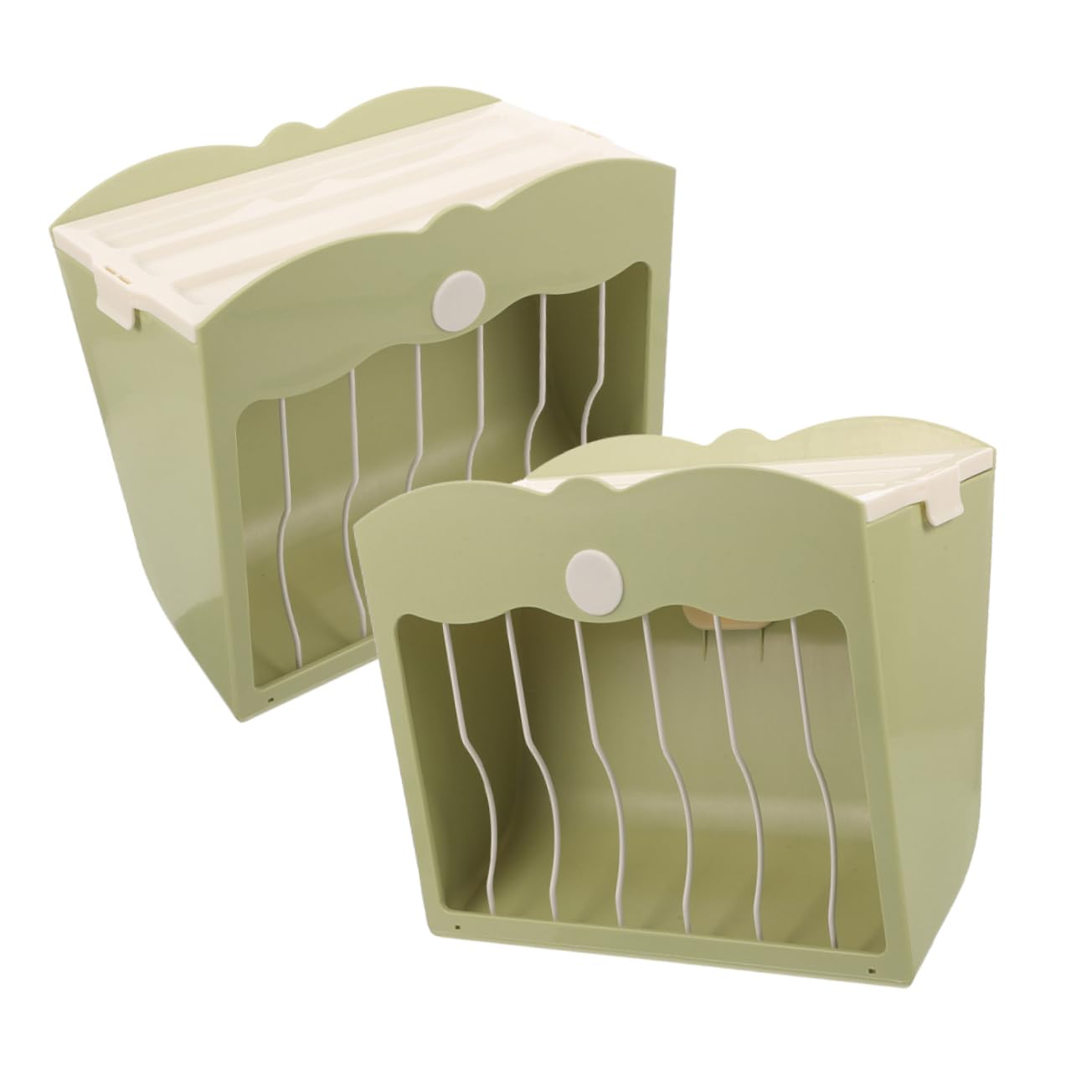 Mangiatoia Per Conigli E Porcellini D'india 2 Pezzi Dispenser in Plastica Contenitore Per Cibo Per Animali Domestici