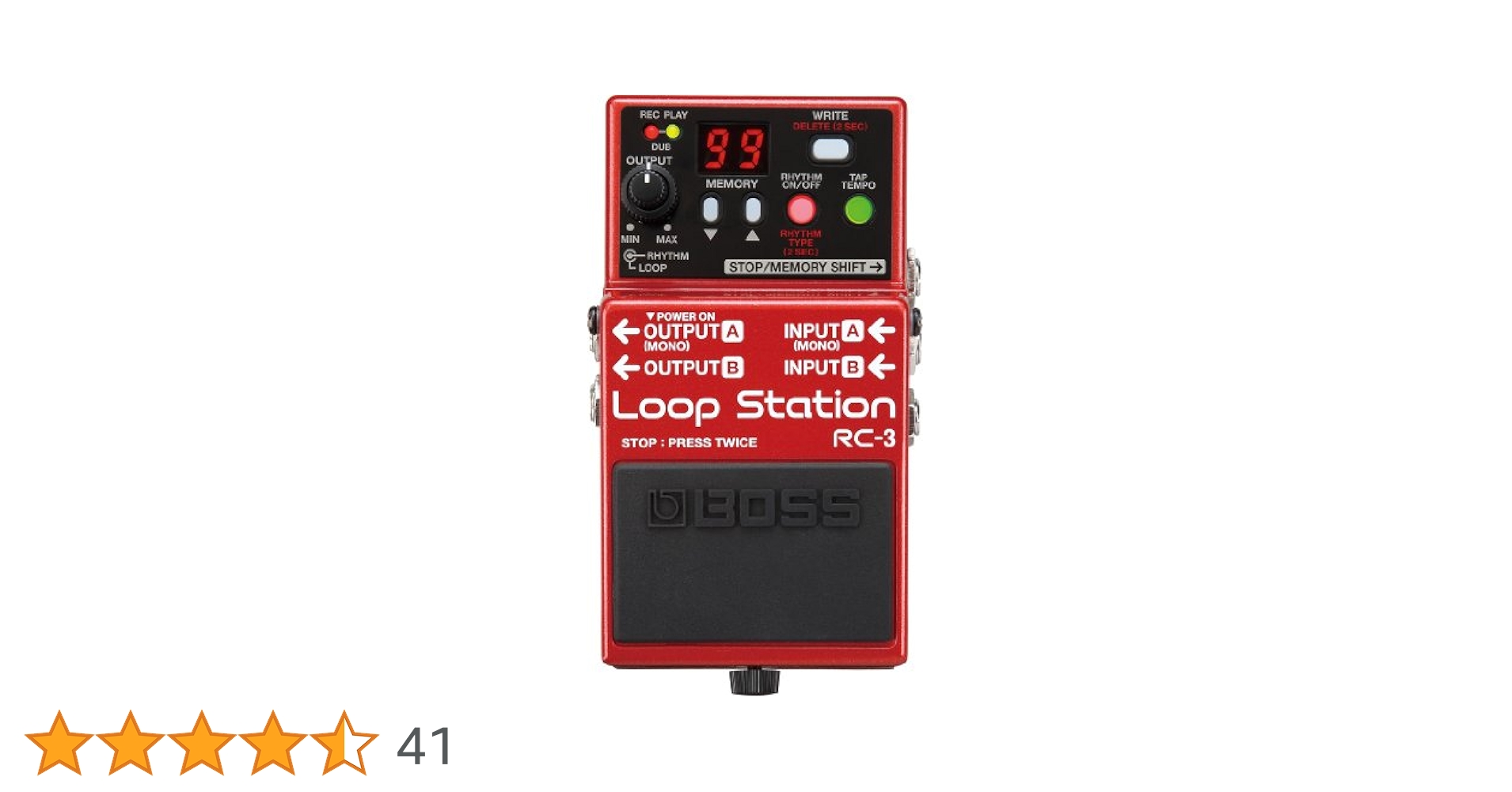 BOSS Loop Station RC-3 ギター・エフェクター BOSS RC-3 Loop Station - 手軽に録音／再生ができるコンパクト
