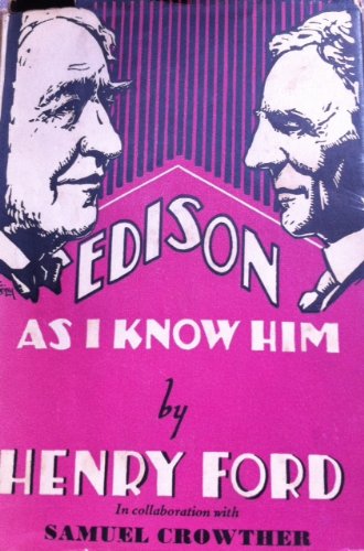 Edison As I Know Him B0006AL2Y2 Book Cover