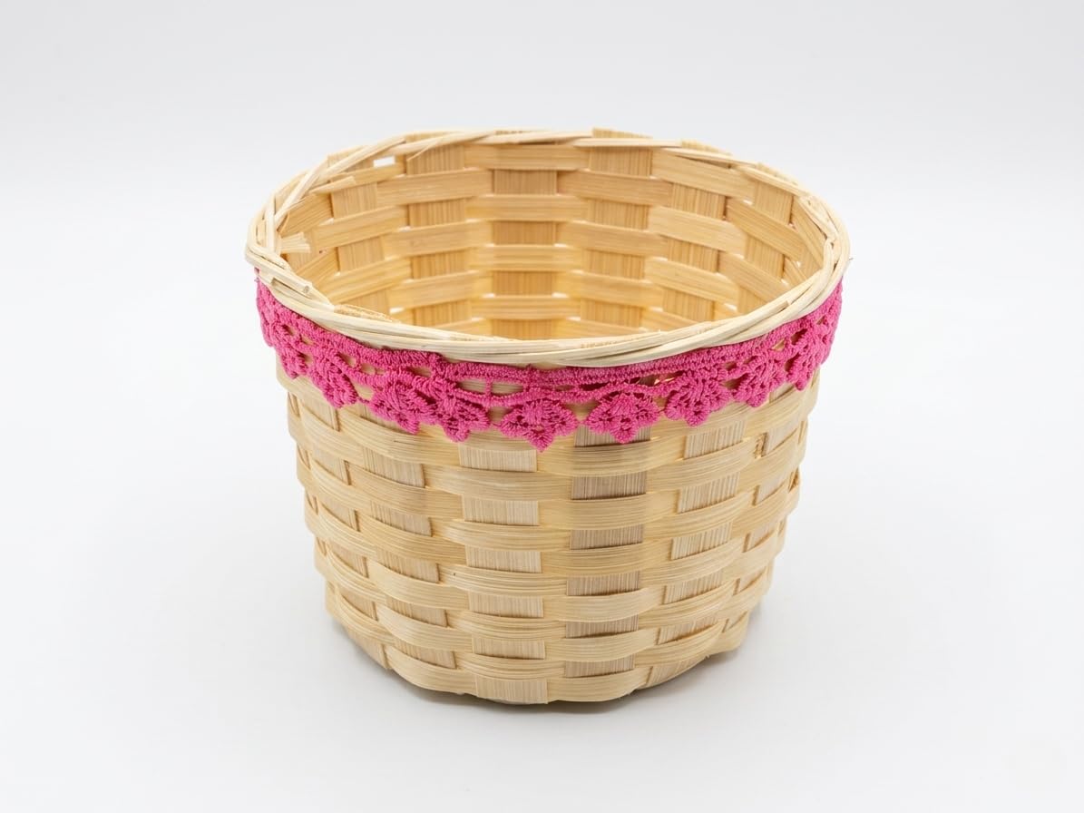 Handcrafted Bamboo Baskets - Set of 2 -3 Handcrafted Bamboo Baskets - Set of 2 -3