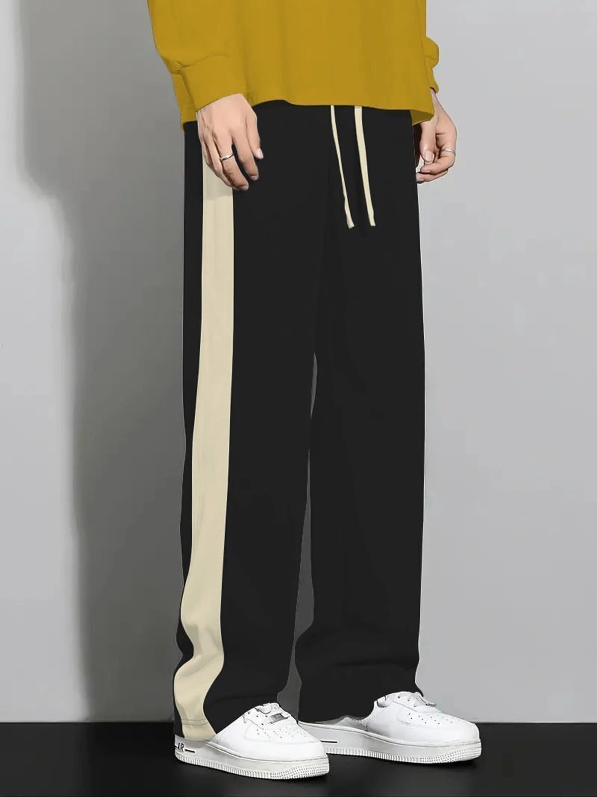 Mens Jogger Sweatpants Athletic Track Pants with Drawstring Elastic Waist for Gym Workout Running Lounge Casual Wear Running Zym Trouser-picture-12