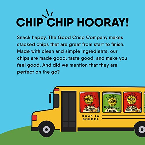 The Good Crisp Company, Original Gluten Free Potato Chips (5.6 Ounce Canisters, Pack of 8), Non-GMO, Allergen Friendly, Potato Chip Snack Pack, Gluten Free Snacks