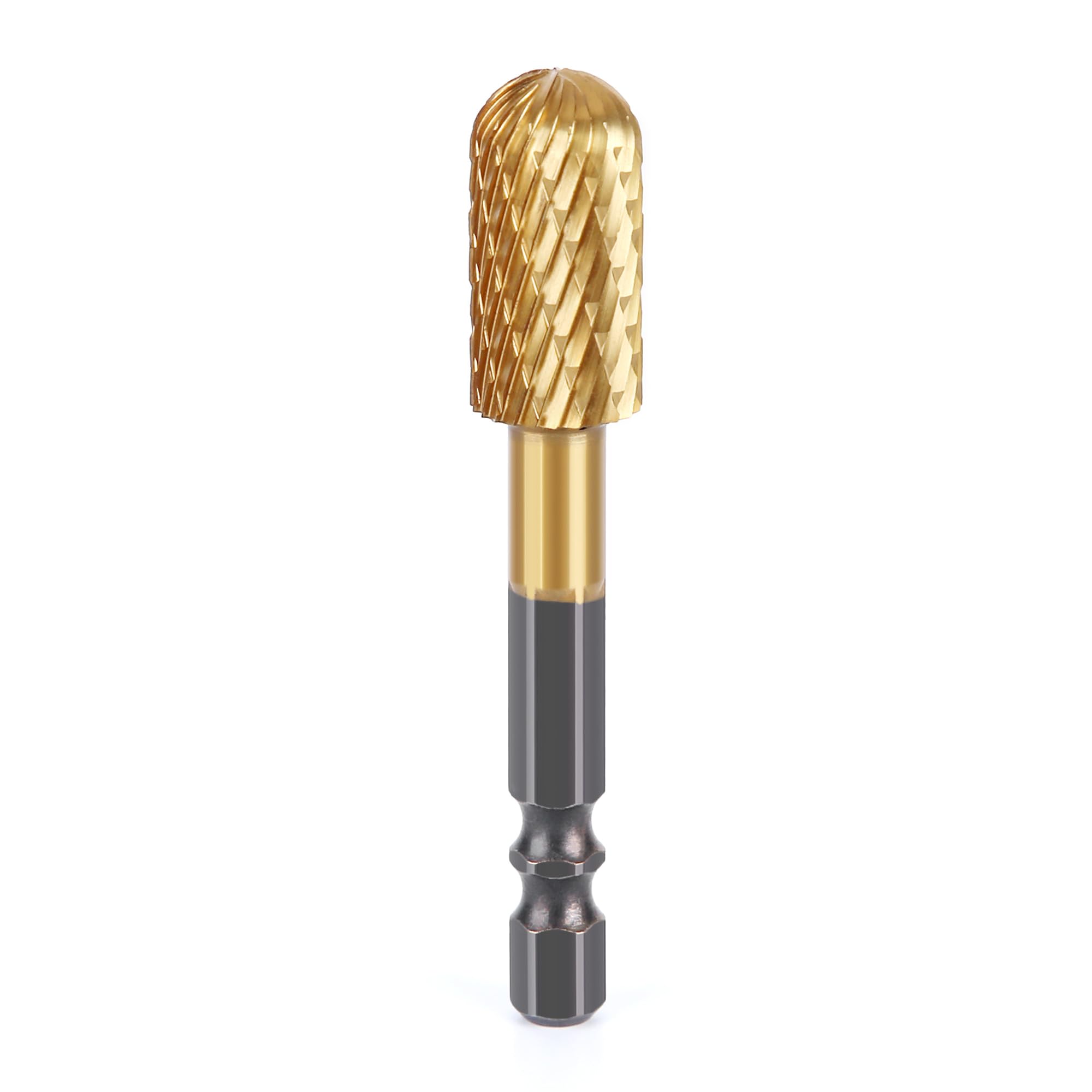 HUHAO Tungsten Carbide Rotary Burr Bit, Double Cut Carbide Burr 1/4" Shank Die Grinder Cutting Burrs Bit for Metal Working & Sturdy — Amazon image 14