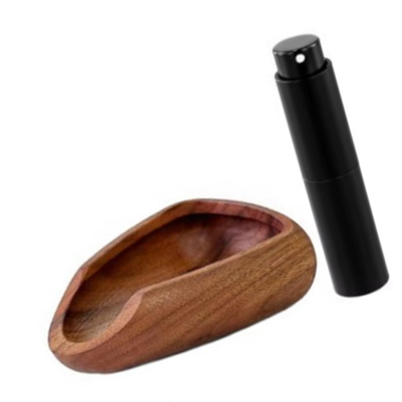 Errory Sabili Wood Set Coffee Measuring Cup & Sprayer Set, Multifunctional Espresso Dosing Tray With Storage Compartment Large Capacity Coffee Powder Catcher