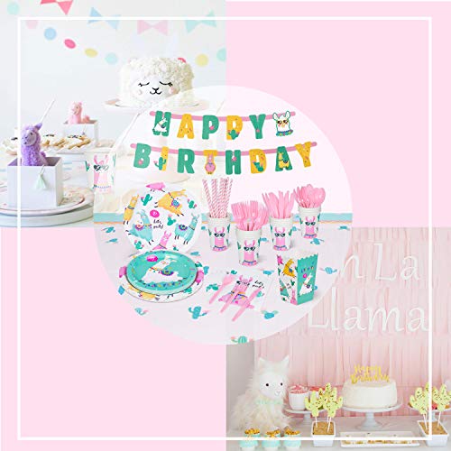 Decorlife FT-ZH-QDA044 Llama Birthday Party Supplies Serves 16 thumb #6