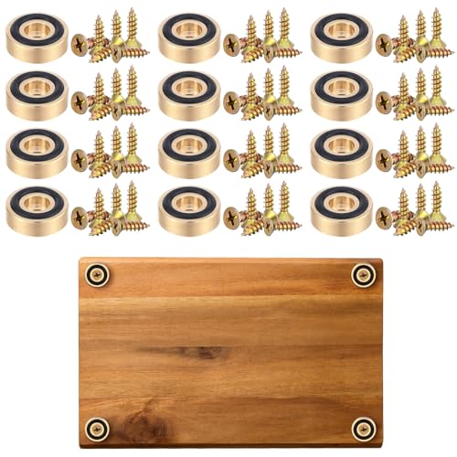 12 piezas patas de latón para tabla de cortar con base antideslizante miniatura 1