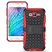 Samsung Galaxy J7 Case Cover - Tough Rugged Dual Layer Protective Case with Kickstand for Samsung Galaxy J7 - Hot Red