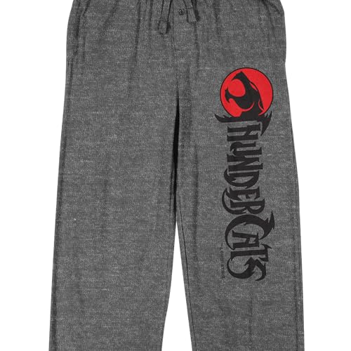 Thundercats Character Silhouette Men's Gray Heather Sleep Pajama Pants2