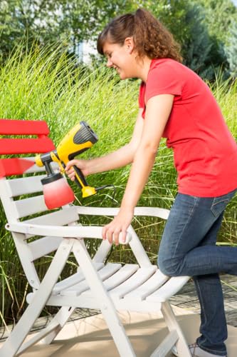 Image of WAGNER Paint Spray System Wood&Metal Sprayer W 100 for Paints, glazes Indoors and Outdoors, 5 m-12 min, Container 800 ml, 280 W