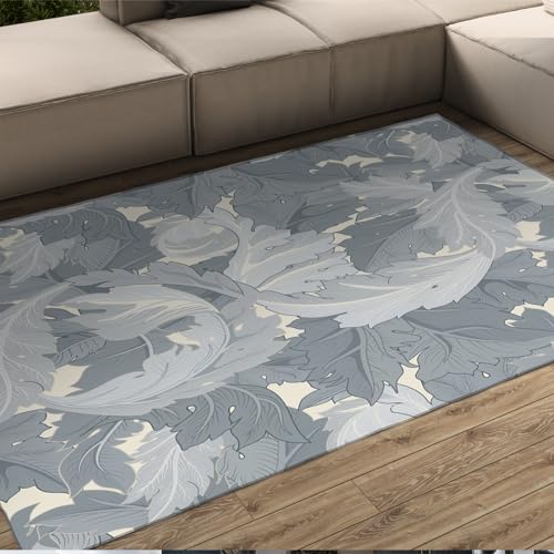 Tapis lavable style Morris 120x210cm pour protéger le sol sous la table à manger