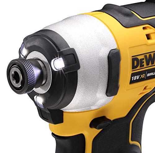 Image of DEWALT DCF809L2T-QW - 18V Li-ion Sub-Compact Series Cordless 1 /4 inch Impact Driver with Brushless Motor-2x3Ah Batteries Included