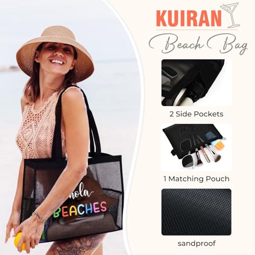 Bolso de playa grande 30L plegable con dos bolsillos miniatura 6