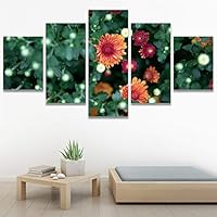 SIGNWIN 5 Panel Canvas Wall Art Modern Art for Home Decorations Ready to Hang - 60