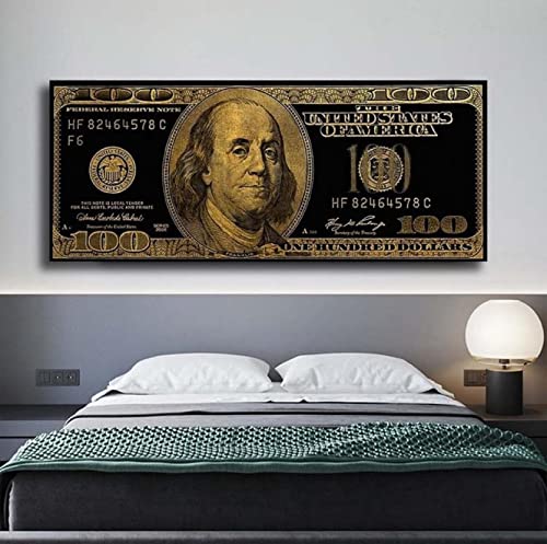 Affiche monnaie américaine sur toile pour sublimer le design de votre salon