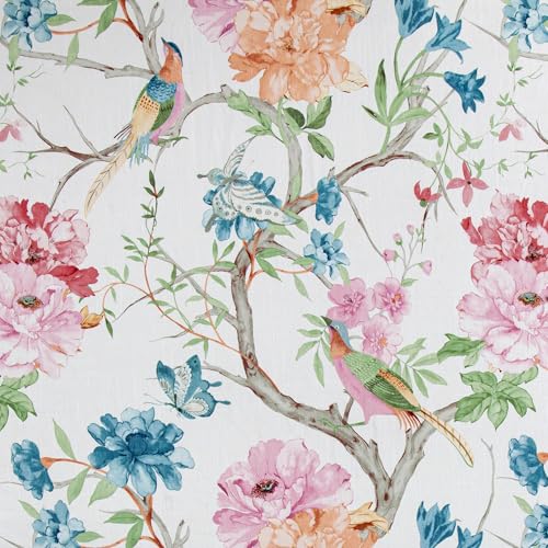 Image of HiEnd Accents Rowan Washed Linen 3 Piece Queen Floral Comforter Set