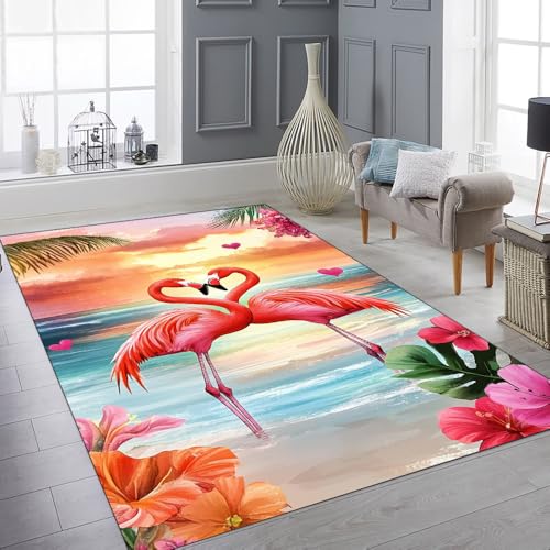 Tapete decorativo Flamingo 3x5 pies rectangular miniatura 6