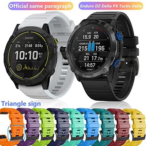 Bracelet silicone 26mm libération rapide facile pour Garmin 5X