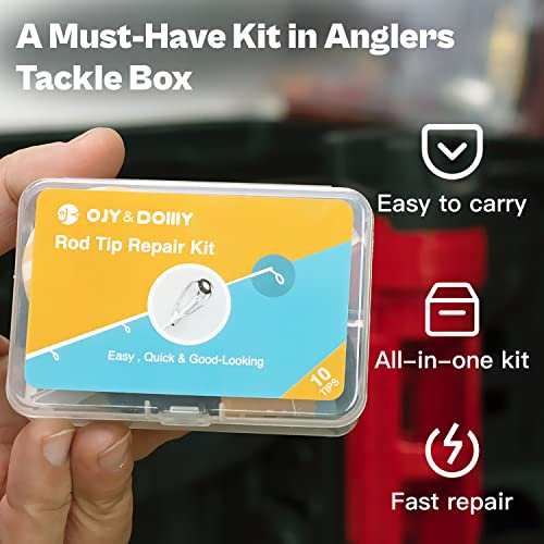 Image of Fishing Rod Tip Repair Kit with Glue /Supplies /Step-by-Step Instructions