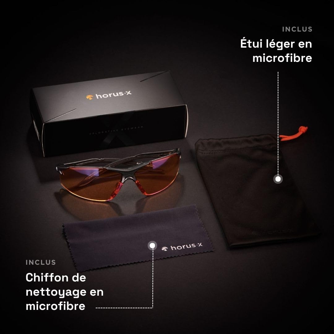 Horus X - Lunette Gaming eSport Anti Lumière Bleue – Lunettes pour écrans