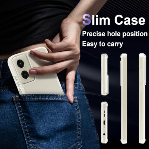 Image of Case for Motorola Moto G Stylus 5G 2024, Military Grade Drop Protection Phone Case, Yellowing Resistant, Anti-Scratch Hard PC Back, Shockproof Hard Ultra-Thin Protective Cover, Clear