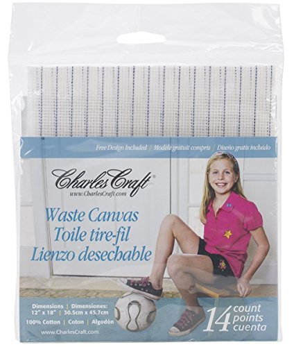 Lona de desecho de 14 quilates para bordado en punto de cruz pack de 2 telas de 30.5x45.7 cm 3
