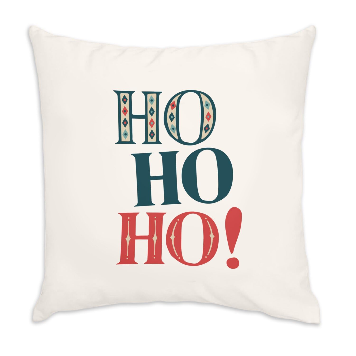 Coussin velours blanc de qualité supérieure motif Père Noël magique 40x40