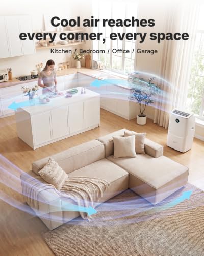 Image of 16000 BTU Portable Air Conditioners, Cools Up To 780 Sq. Ft., 5-In-1 Smart AC Unit With WiFi App, Remote, Fast Cooling, Dehumidifier, Fan, Sleep Mode, 24H Timer And Window Kit,Upgraded Clean White