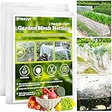 2 Pack Garden Mesh Netting,10 × 13 FT Ultra Fine Mosquito Netting Bird Insect Barrier,Plant Row Cover for Patio Raised Bed Vegetables Fruits Flowers Protection
