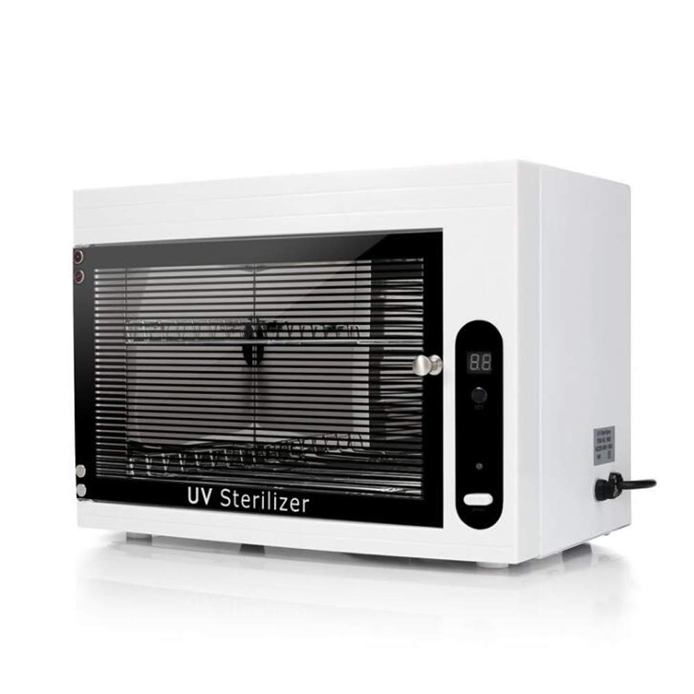 Calentador de Toallas Esterilizador Esterilizador Caja esterilizadora Capacidad Gabinete de Iones Desinfectante SPA Cuidado de la Piel Salón Equipo de Belleza o, Blanco