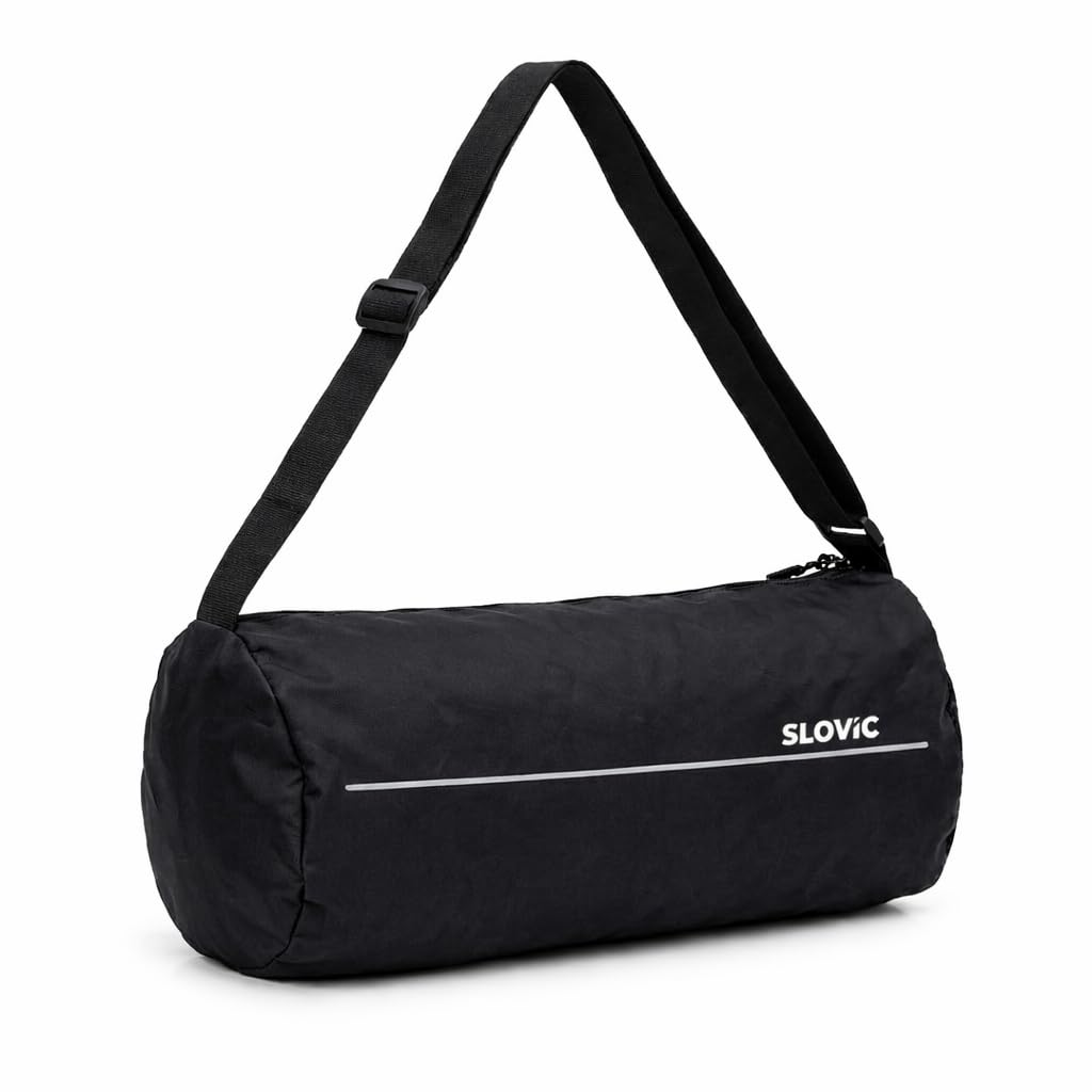 Gym Bag for Men [17 LTR] | Travel Bag for Man with Adjustable Straps | Bags for Traveling & Sports | Unisex Duffel Bags for Gym with 1 Large Compartment & 1 Mesh Pocket | Black