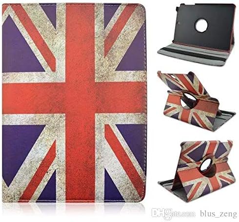Apple Retro Vintage Union Jack PU Leather Wallet Flip Case Cover for The New iPad 2, 3,4 360 Degree Rotation Full Sleep Wake Function !