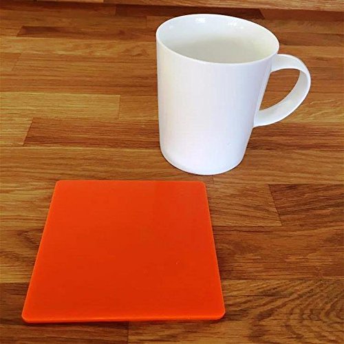 Super Cool Creations Coasters - Square - Orange - 8 Set