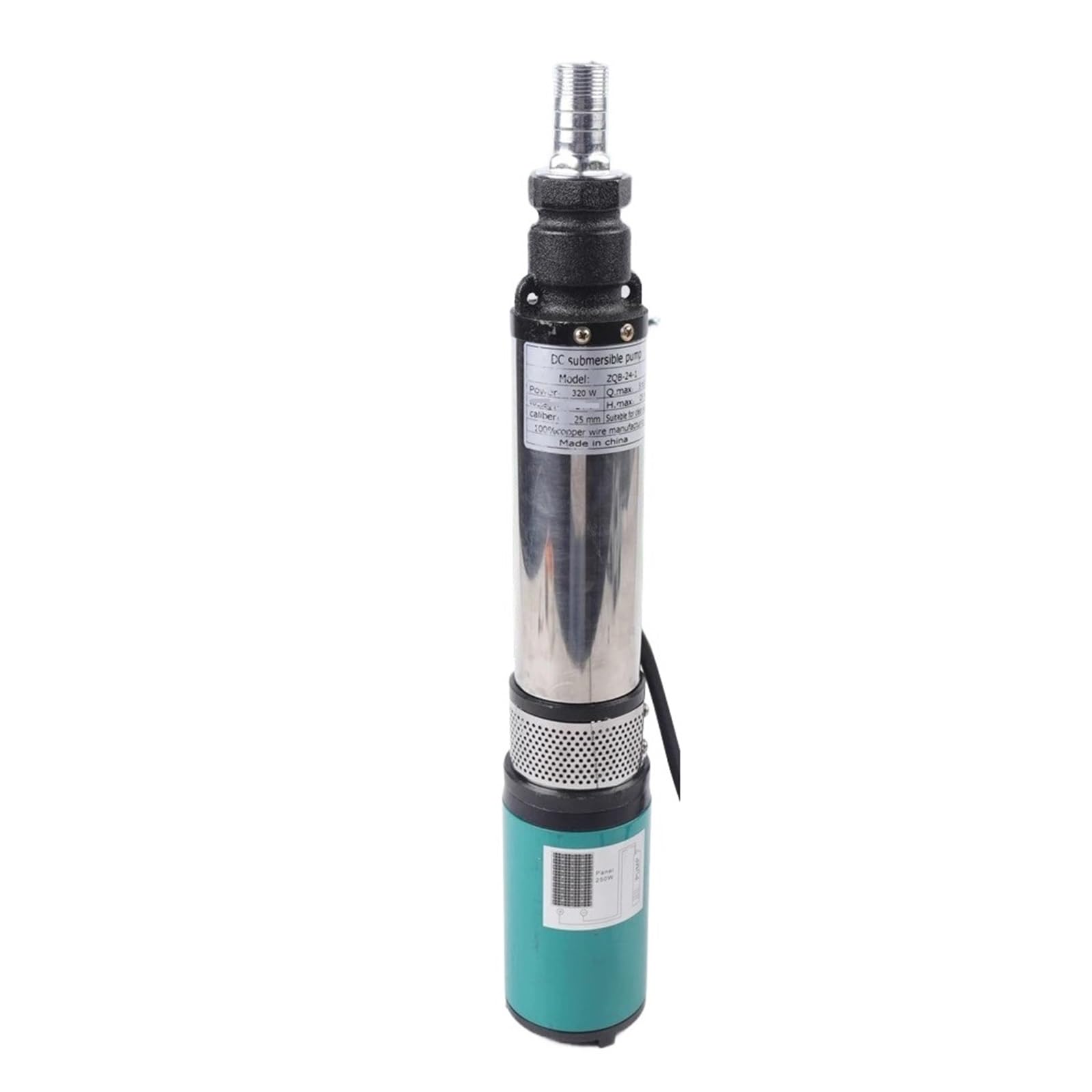 12V/24V/48V Solar Water Pump 400W High Lift Deep Well DC Screw Submersible Agricultural Irrigation Garden Home Powerful Water Flow(400W 48V)