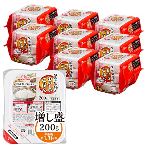 タイムセール商品4 - アイリスオーヤマ(IRIS OHYAMA) パックご飯 200g x 24個 国産米100% 低温製法米のおいしいごはん【約2分10秒で新米気分】
