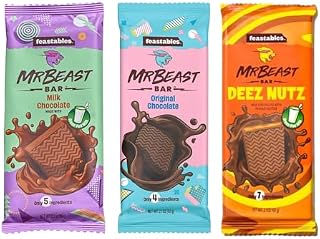 Feastables MrBeast - Try Pack - 3 sztuki - oryginał/Deez Used/Milk