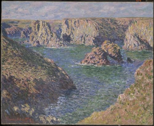 Tableaux Port Domois Monet art impression jet d'encre premium 60x90cm