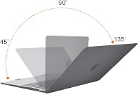 MOSISO MacBook Air 13 2021 2020 2019 2018 M1 Szürke Kemény Védőtok - gray 4