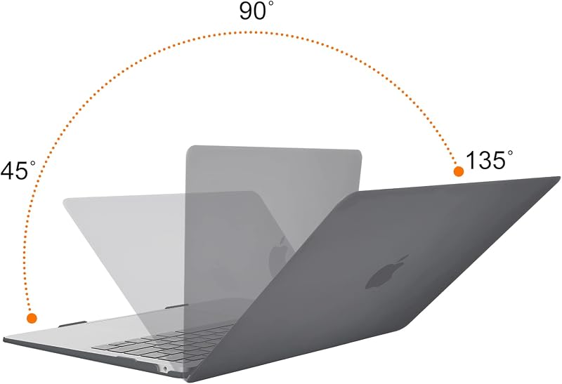 MOSISO MacBook Air 13 2021 2020 2019 2018 M1 Szürke Kemény Védőtok - gray
