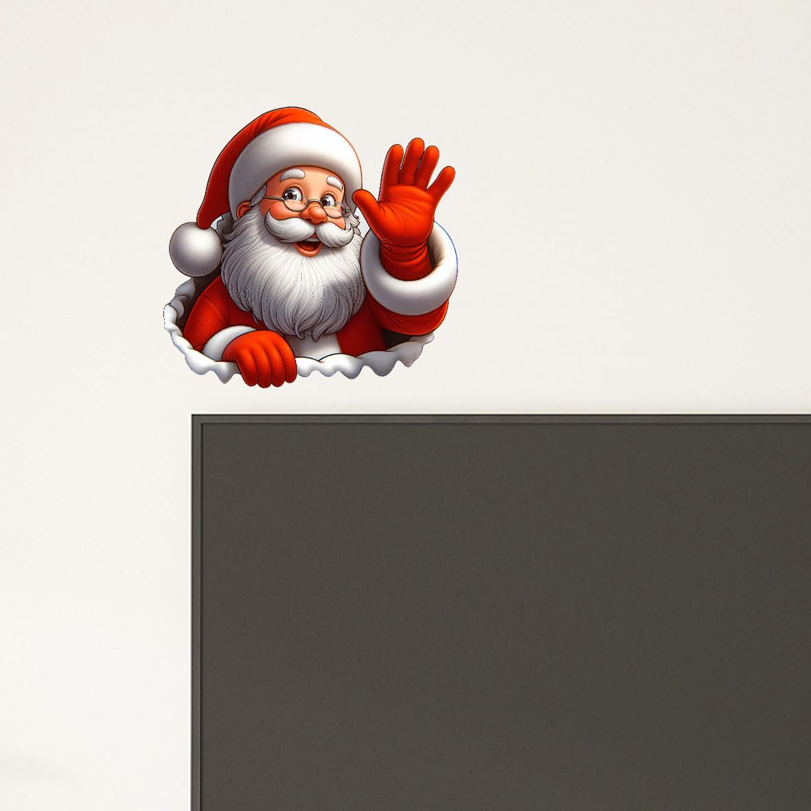 Autocollants De Siège De Toilette De Noël Festifs - Décoration De Fête Colorée Avec Père Noël, , Et Ornements Suspendus Pour Décoration Saisonnière De , Décoration De Salle De Bain De Fête|accent