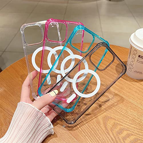 Coque de luxe pour iPhone 12 magnétique transparente en acrylique