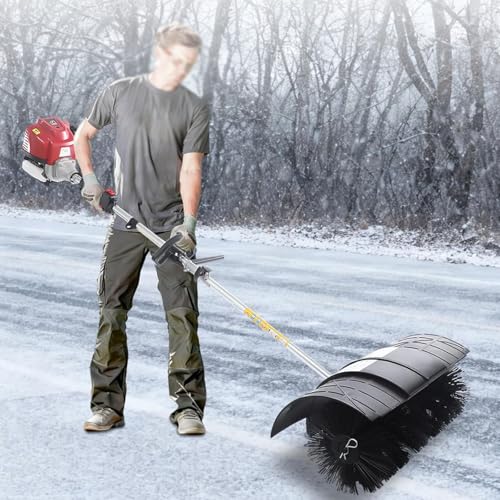 XUXIAO Barredora de Nieve a Gasolina de 2 Tiempos, barredora de césped Artificial para Exteriores, Herramientas de Limpieza para Calles, Granjas, entradas de vehículos y Nieve