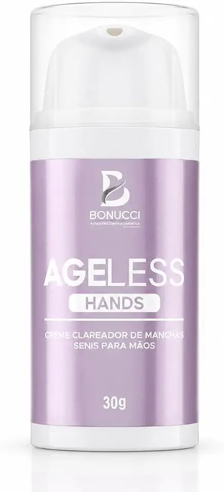 Ageless Hands Creme para Mãos com Manchas e Sinais da Idade | Ácido Kójico, Niacinamida, Alfa Arbutin e DMAE | Hidratação e Uniformização da Pele | 30g | Bonucci Pharma