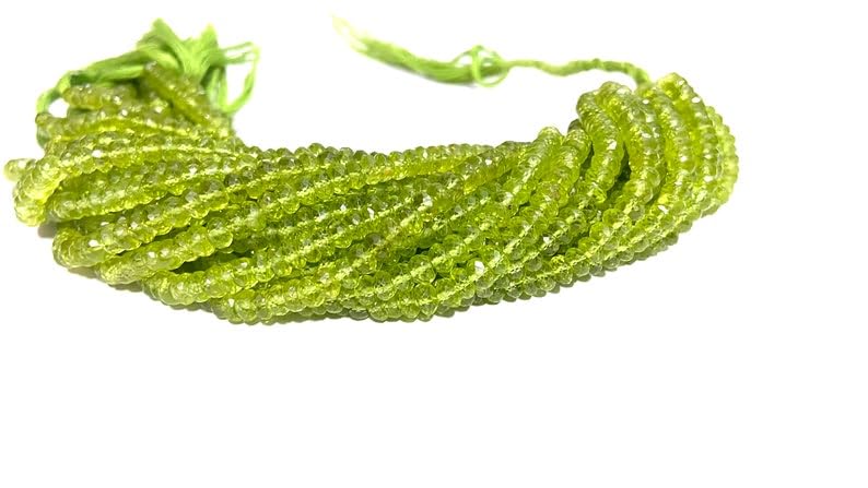 Perles péridot naturelles haut de gamme 5mm pour joaillerie artisanale fine