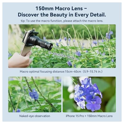 APEXEL 6X Telephoto & 150mm Macro Lens Kit