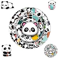 100PCS Cute Panda Cartoon Vinyl Stickers,Colorful Sticker Gift for Kids Teens Waterproof Stickers for Water Bottles, Laptop, Computer, Car, Luggage, Cup, Phone
