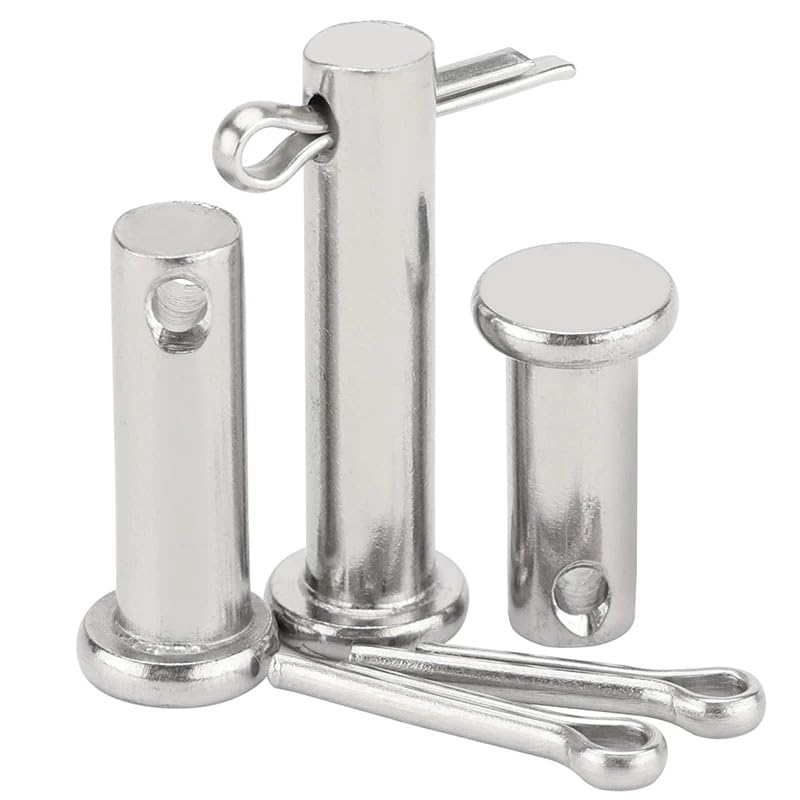 SS304 ステンレススチール クレビスピン ヘッド付き M2/M2.5/M3/M4/M5/M6/M8/M10/M12 (M8 x